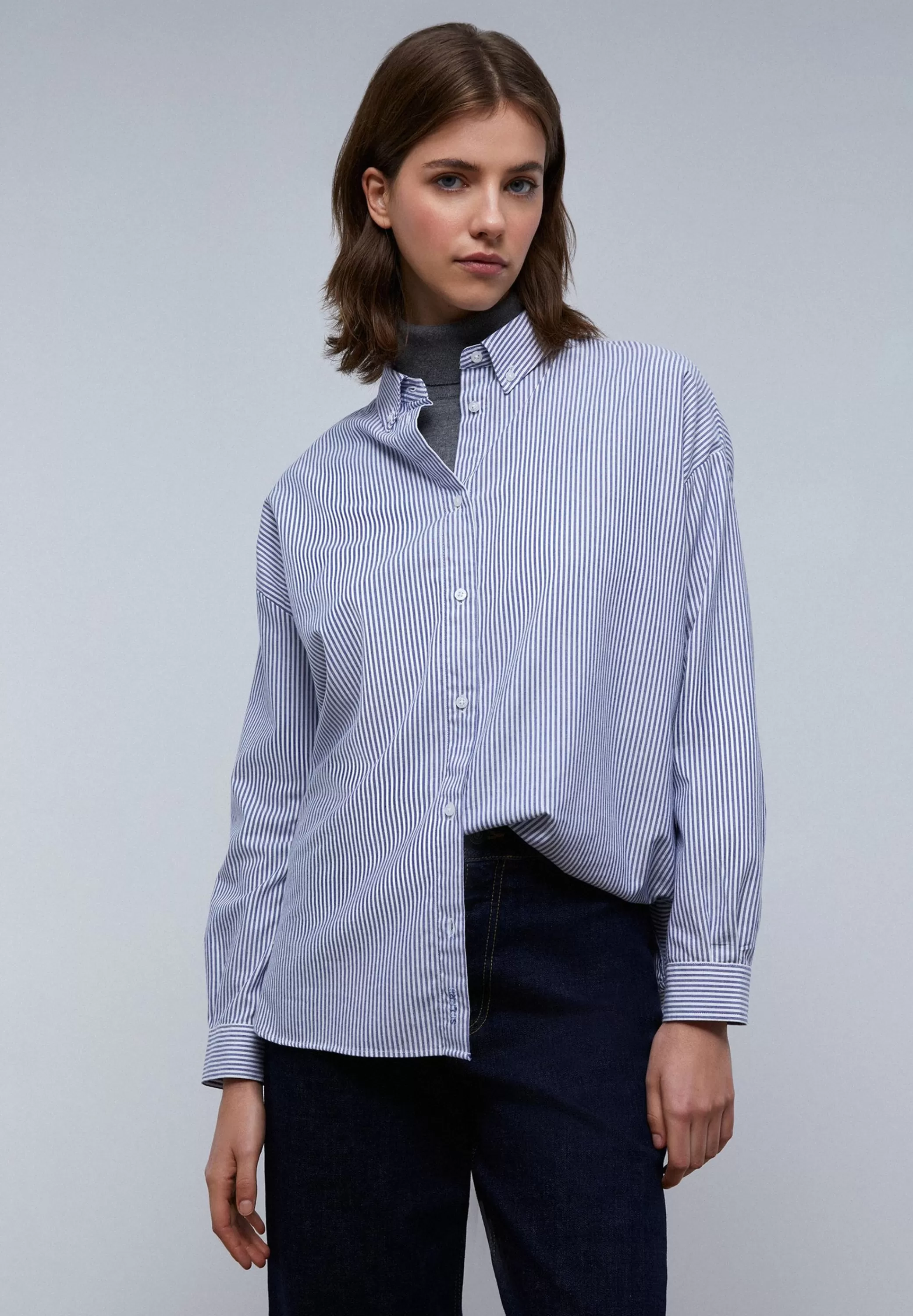 Flash Sale Camisa Oxford Cuello Botones Mujer Camisas Y Blusas