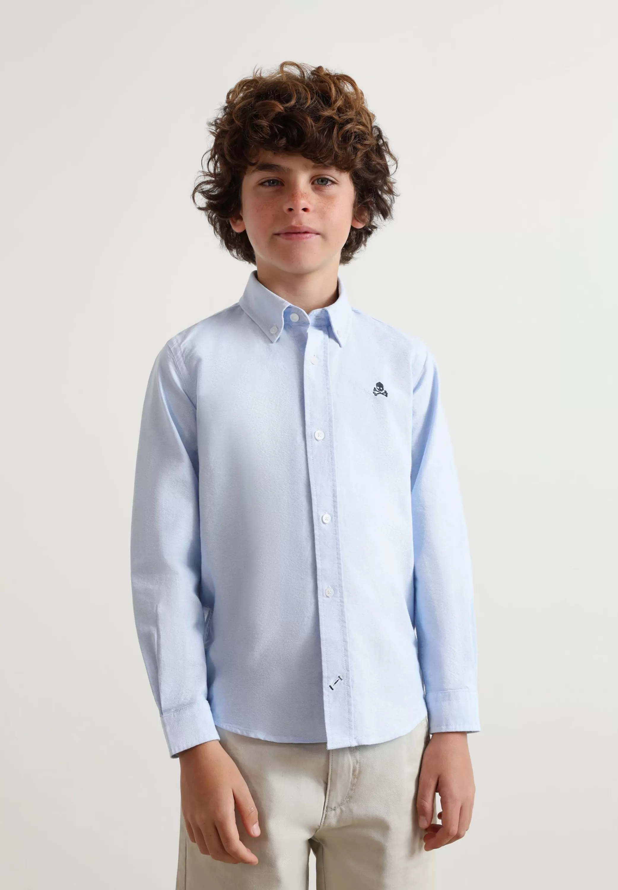 Cheap Camisa Oxford Cuello Botones Niños Mini Me