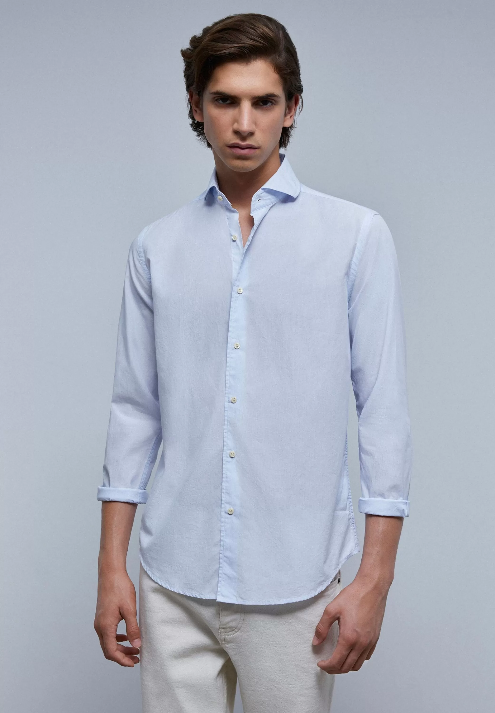 New Camisa Vestir Basica Hombre Camisas