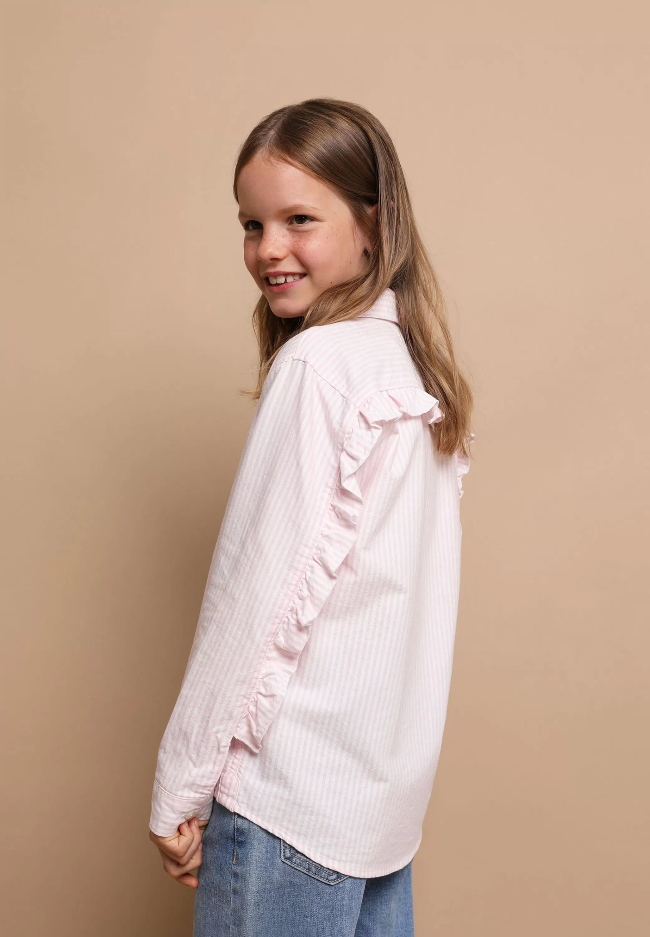 Flash Sale Camisa Volante Espalda Niños Camisas