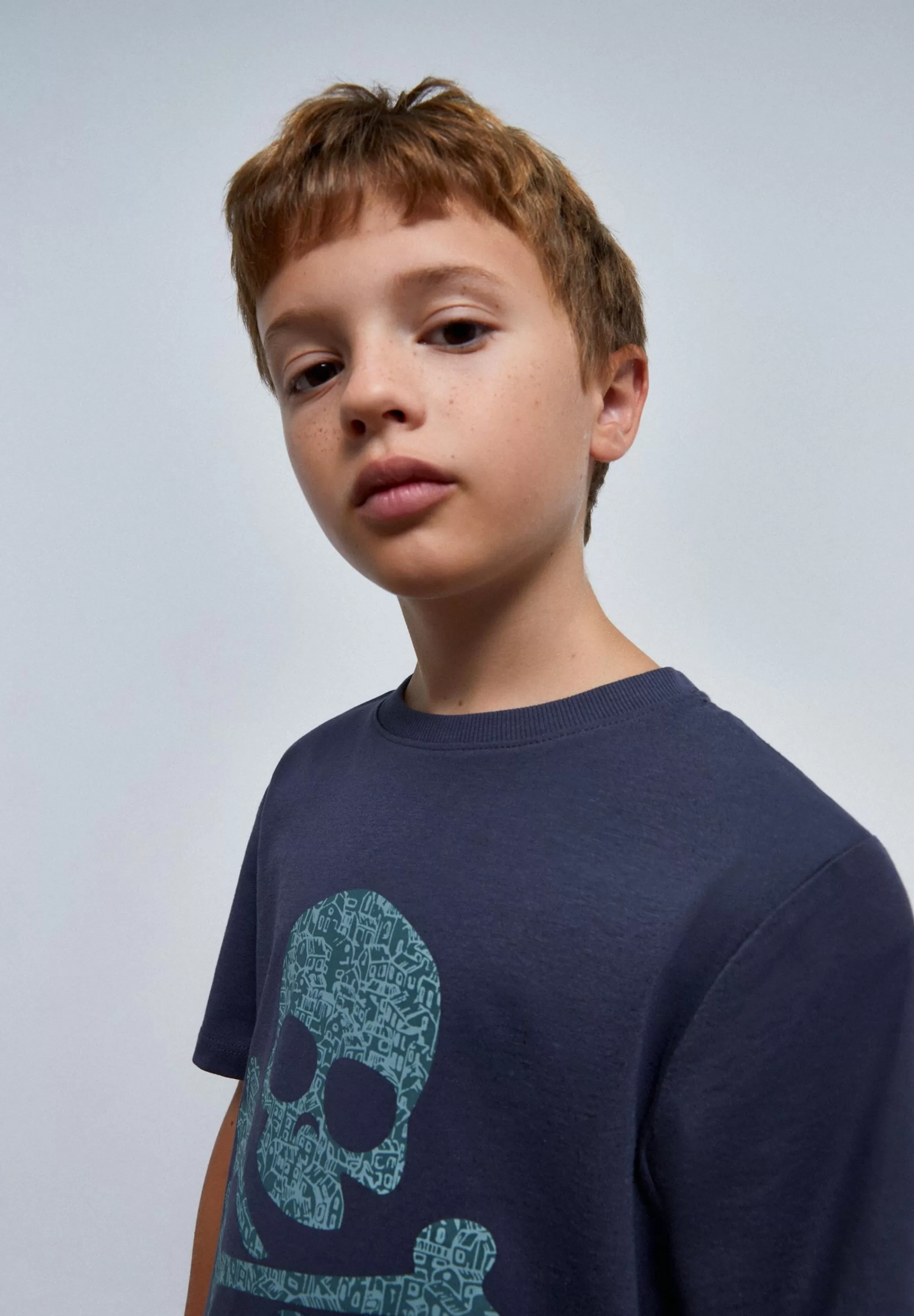 Best Sale Camiseta Calavera Estampado Niños Camisetas