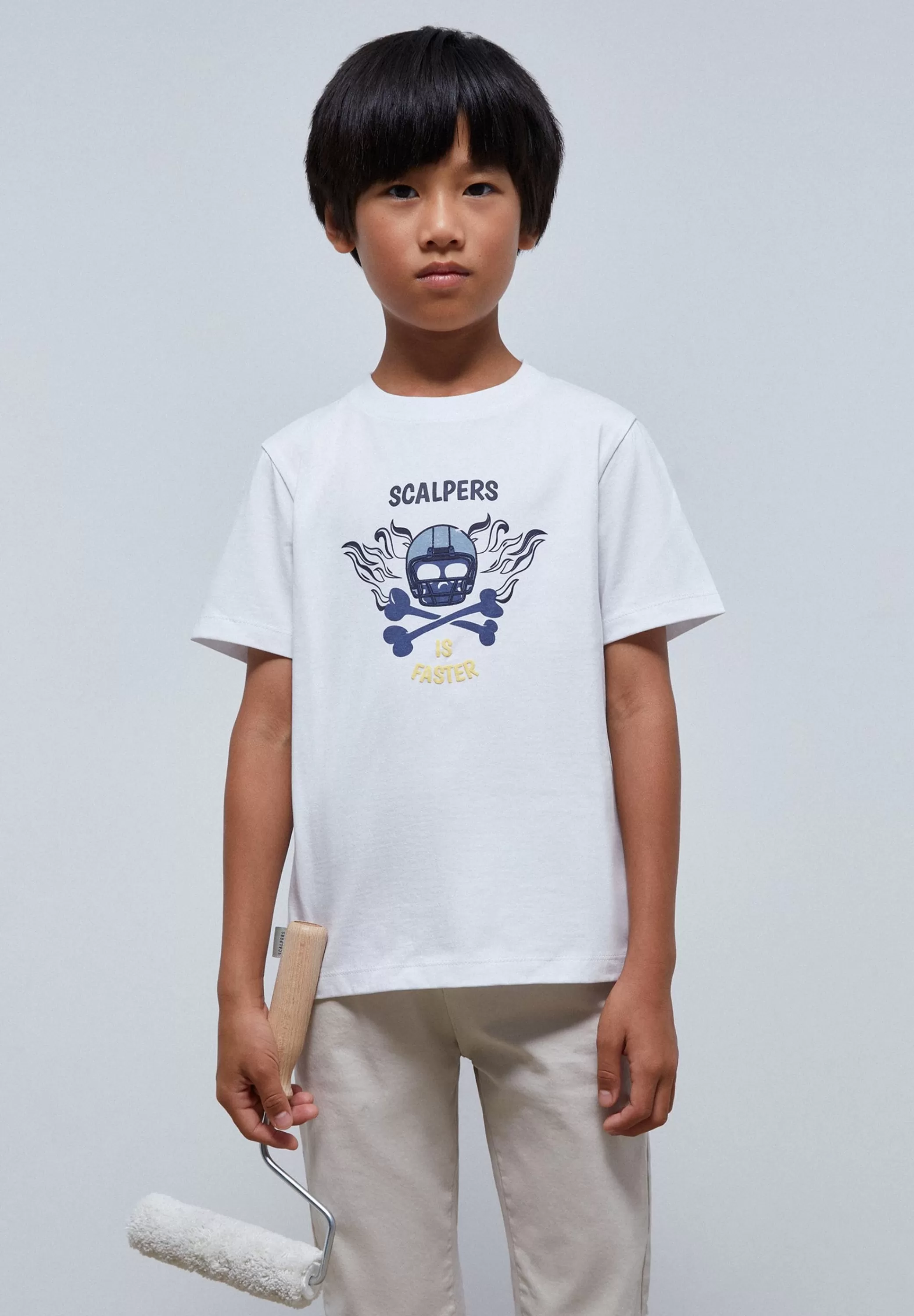 Shop Camiseta Print Frontal Relieve Niños Camisetas