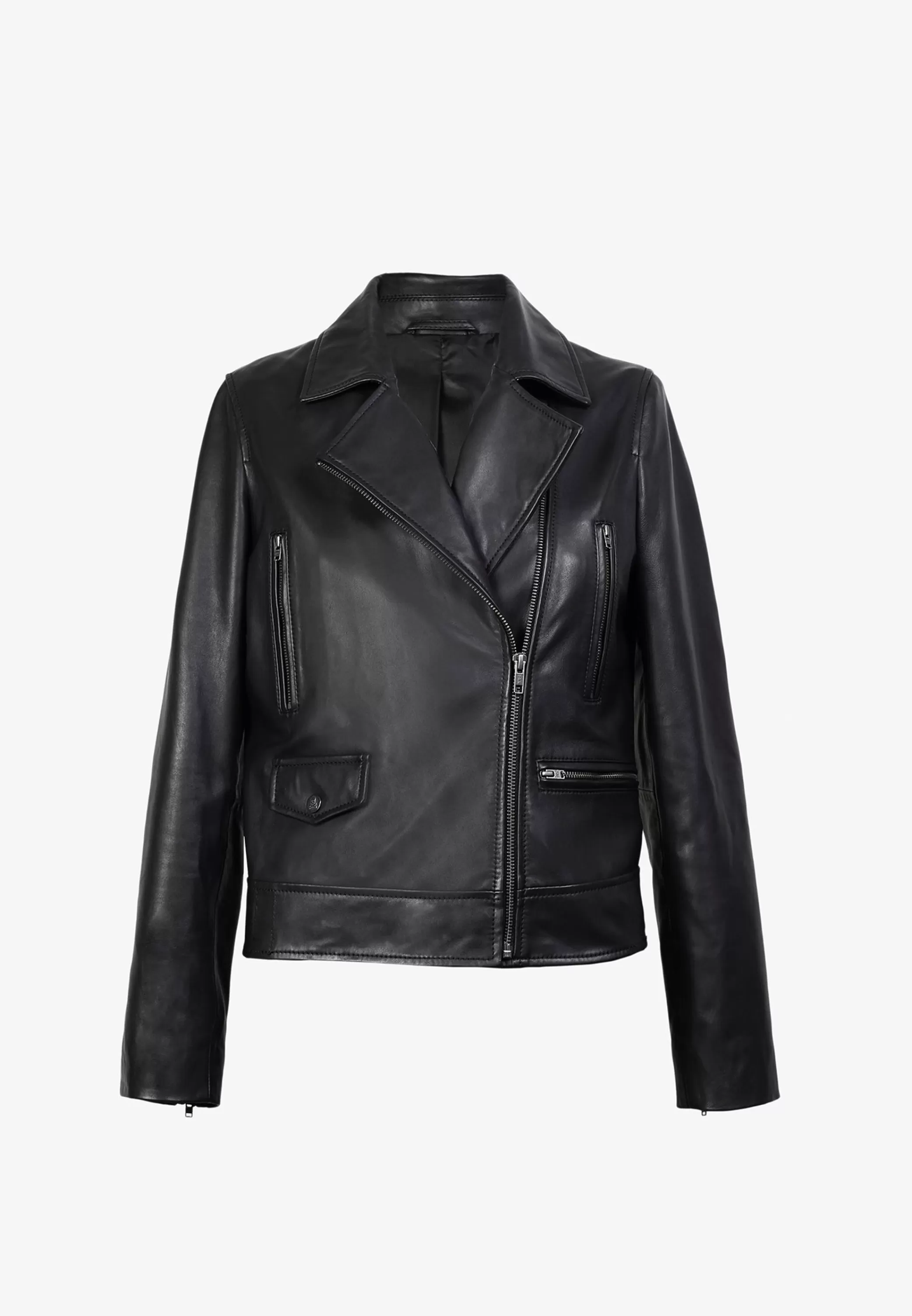 Cheap Cazadora Biker Piel Mujer Abrigos Y Chaquetas