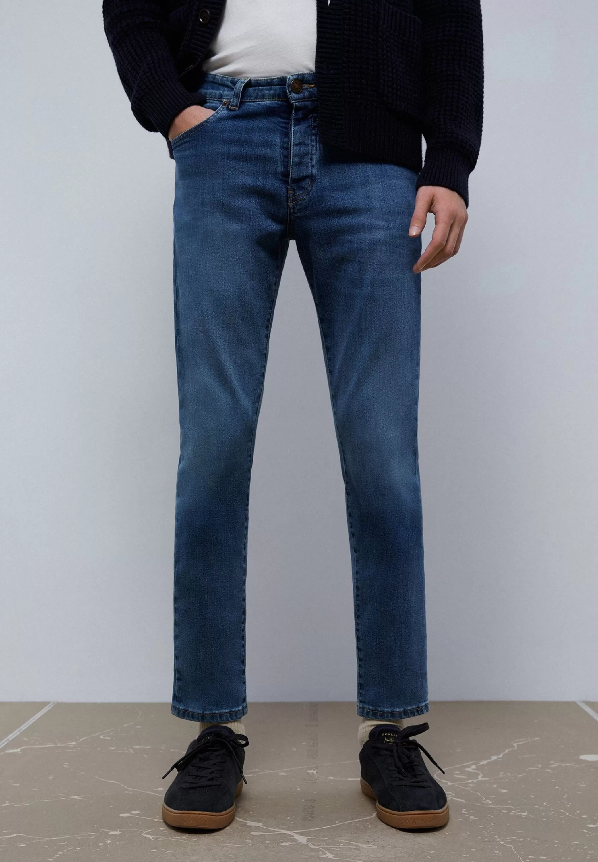 Best Sale Jeans Basicos Slim Fit Hombre Jeans