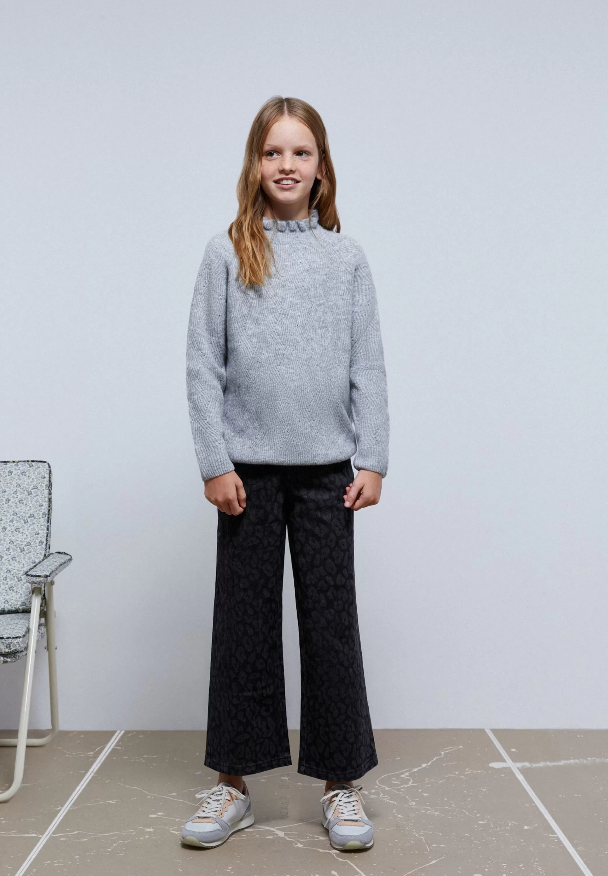 Store Jeans Culotte Animal Print Niños Pantalones Y Petos