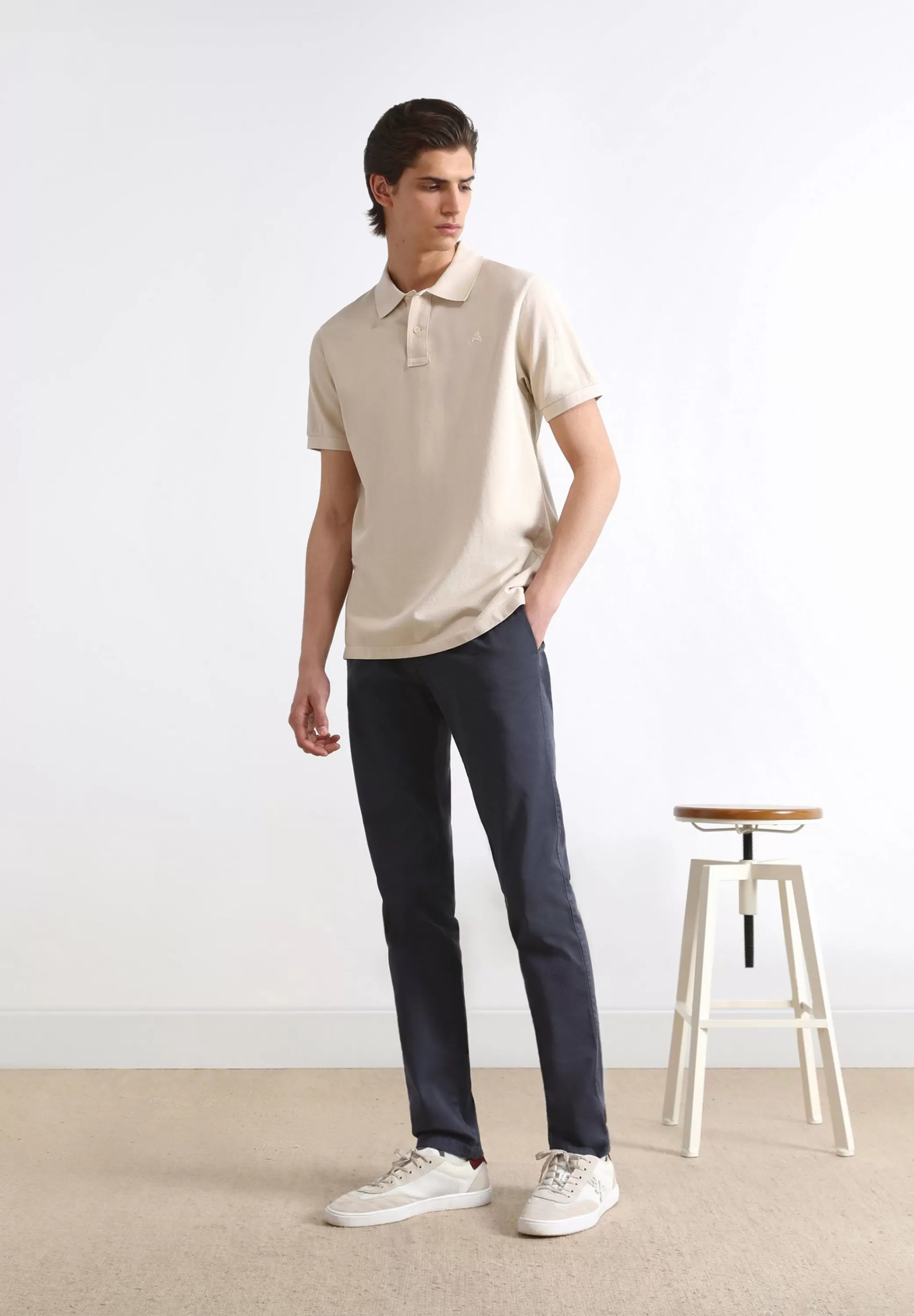 Fashion Pantalon Chino Pinzas Hombre Pantalones