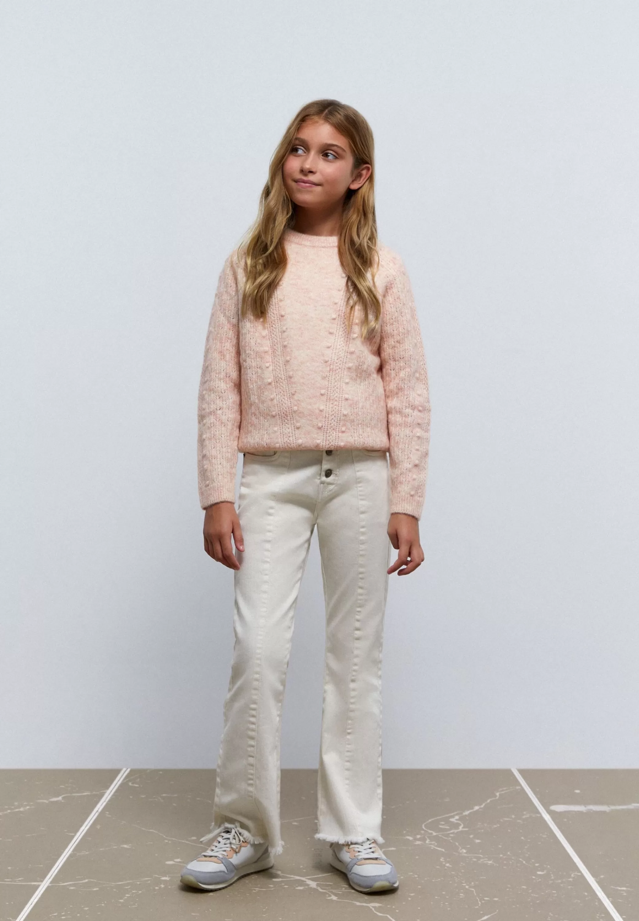 New Pantalon Flare Botones Niños Pantalones Y Petos