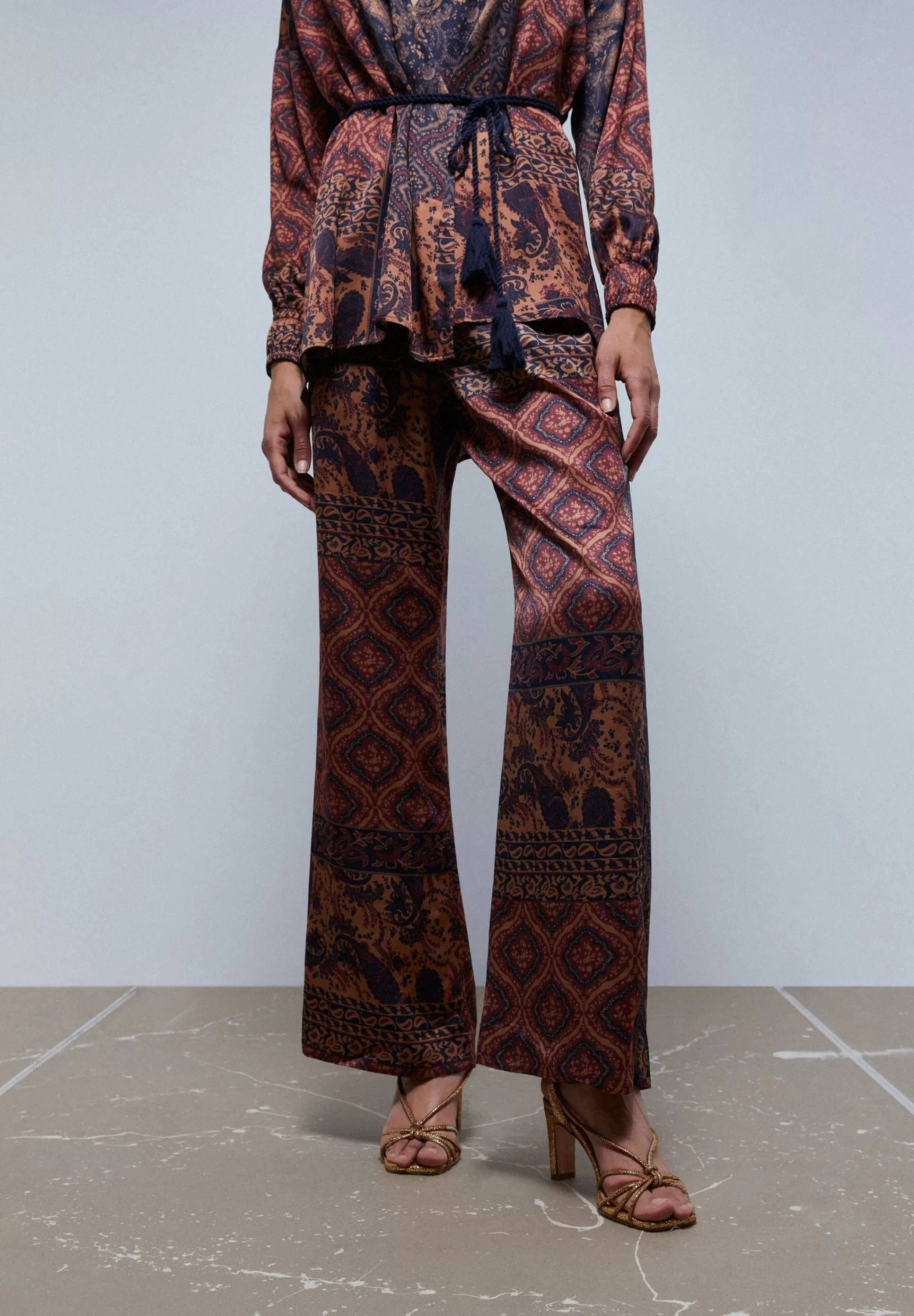 Online Pantalon Fluido Print Mujer Coleccion