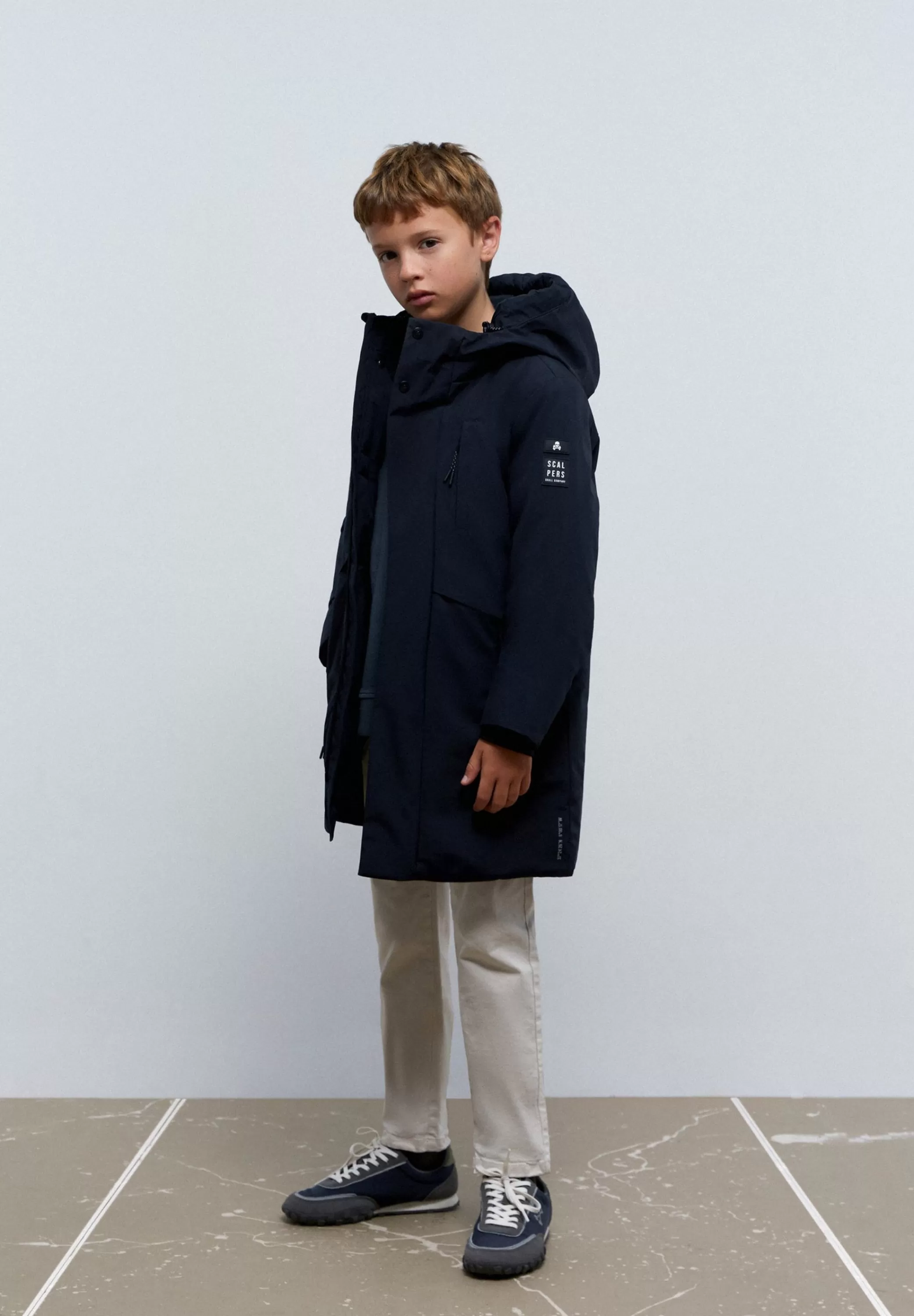 Clearance Parka Guateada Bolsillos Niños Abrigos Y Chaquetas