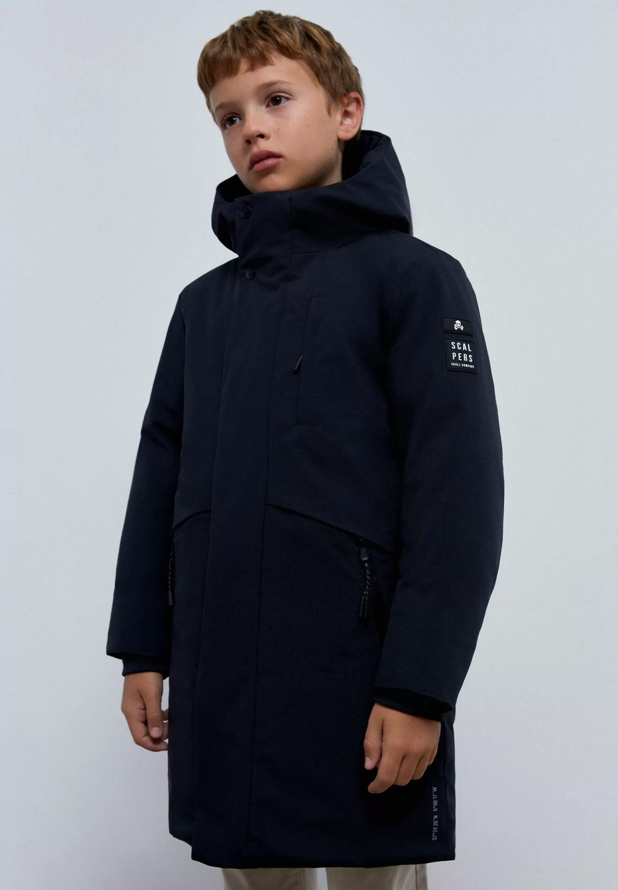 Clearance Parka Guateada Bolsillos Niños Abrigos Y Chaquetas