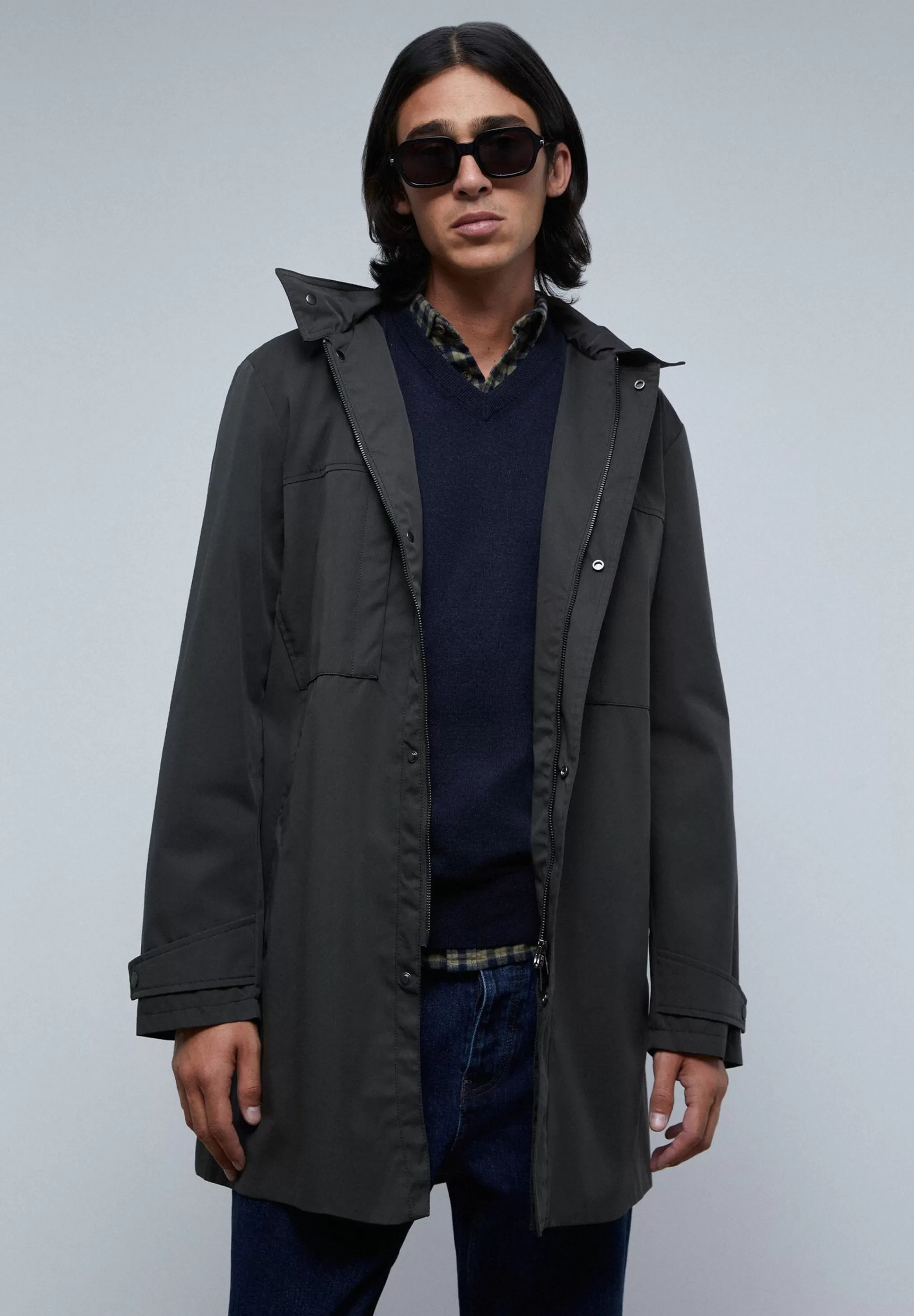 Sale Parka Larga Algodon Hombre Abrigos Y Chaquetas