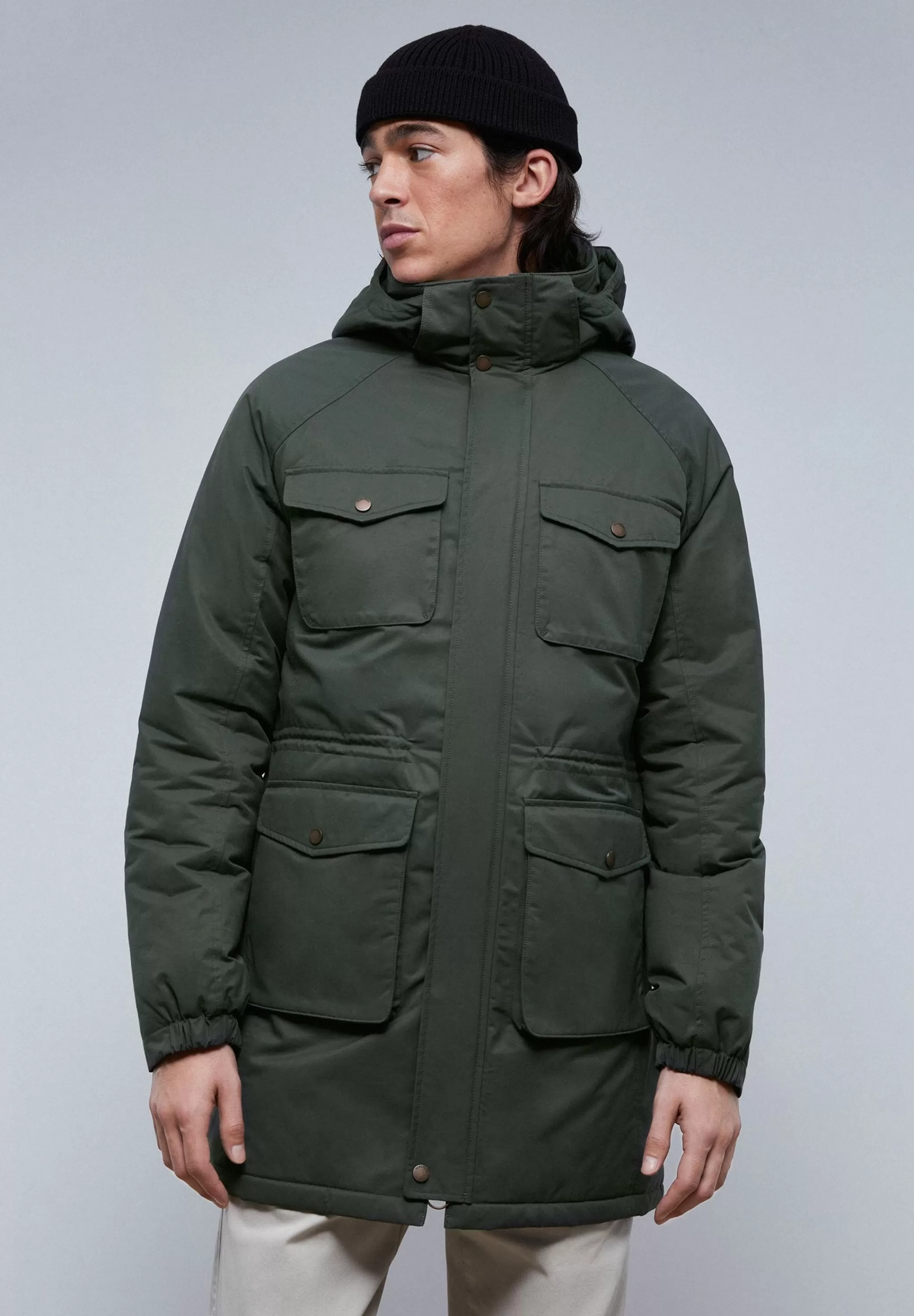 New Parka Water Repellent Bolsillos Hombre Abrigos Y Chaquetas