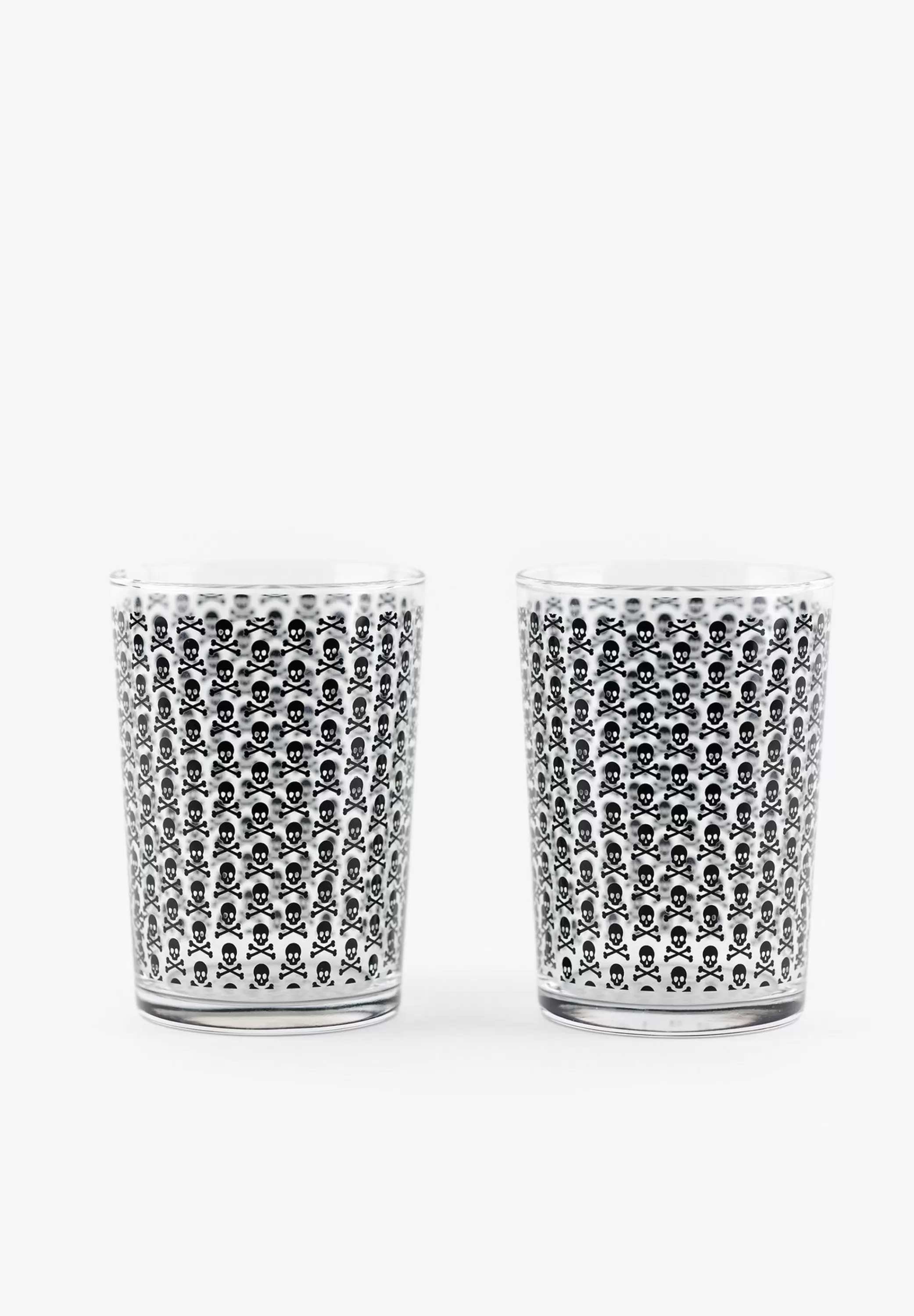 Sale Set Vasos Sidra Calaveras All Over Home Cristaleria