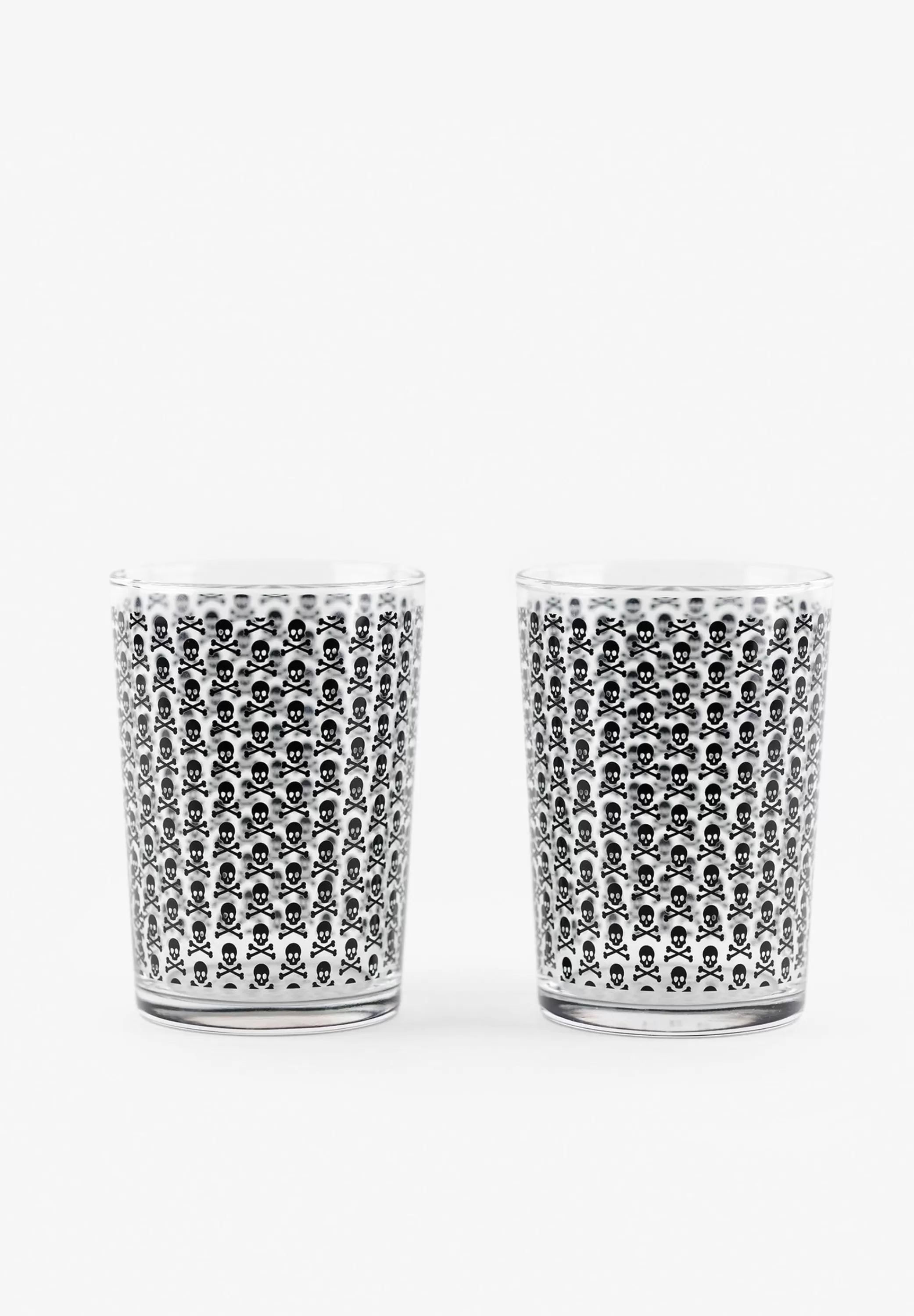 Discount Set Vasos Sidra Calaveras All Over Home Cristaleria