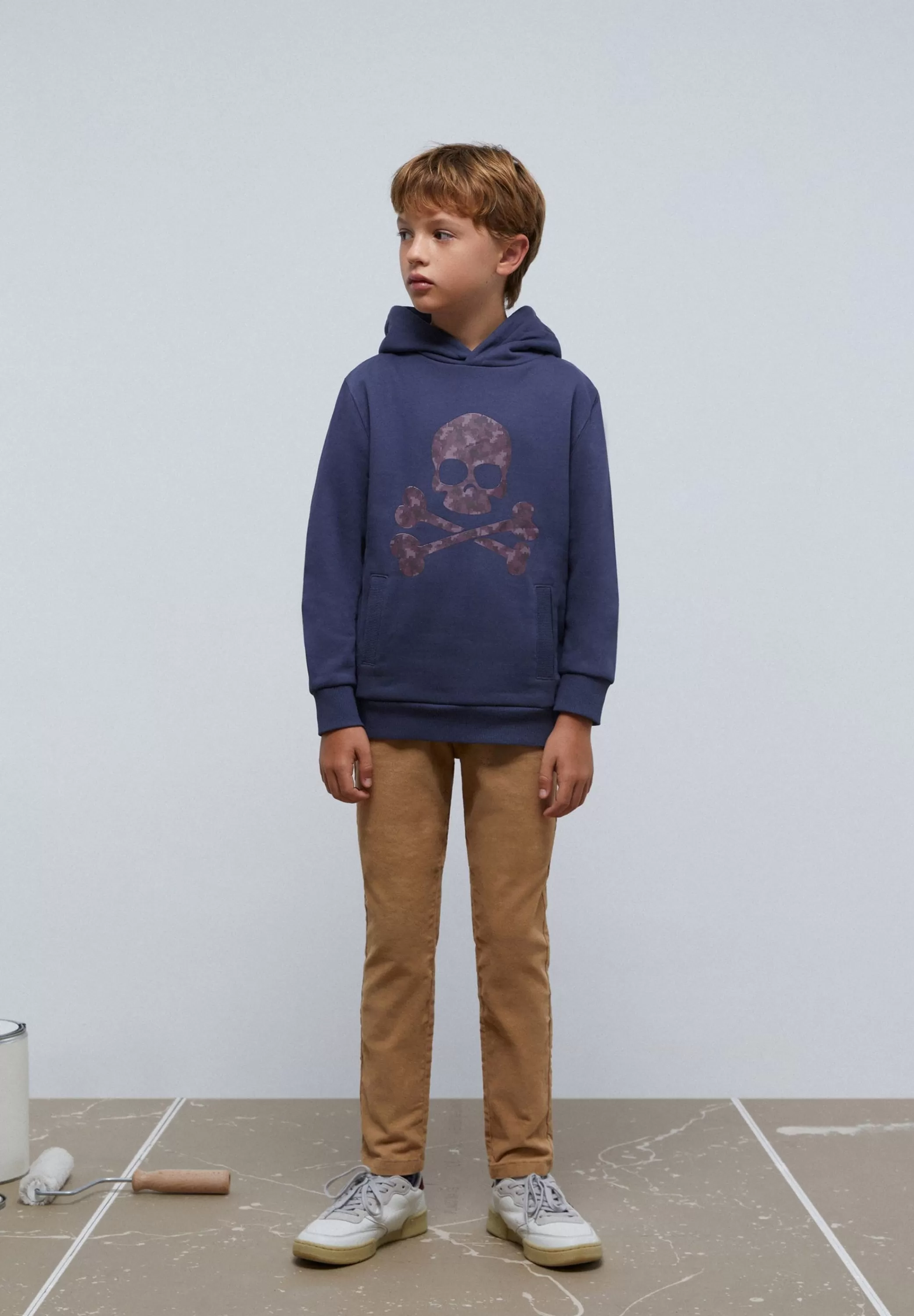 New Sudadera Capucha Print Calavera Niños Sudaderas