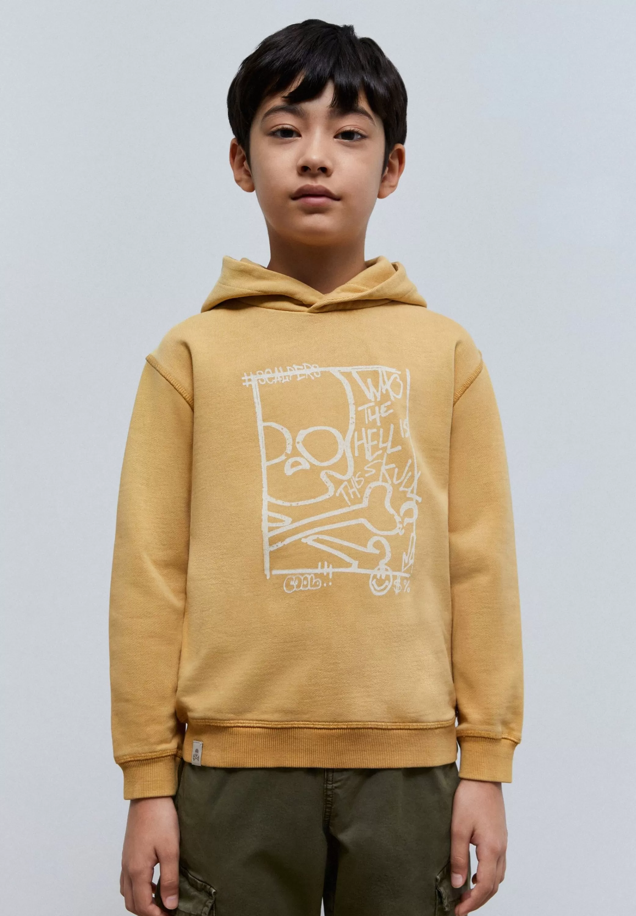 Online Sudadera Capucha Print Frontal Niños Sudaderas