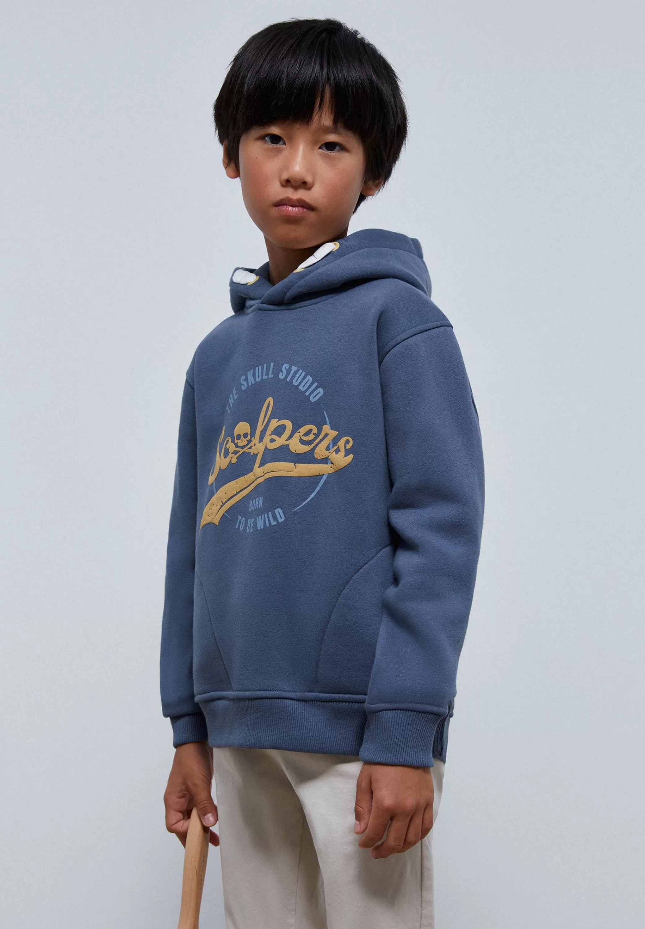 Online Sudadera Capucha Print Relieve Niños Sudaderas