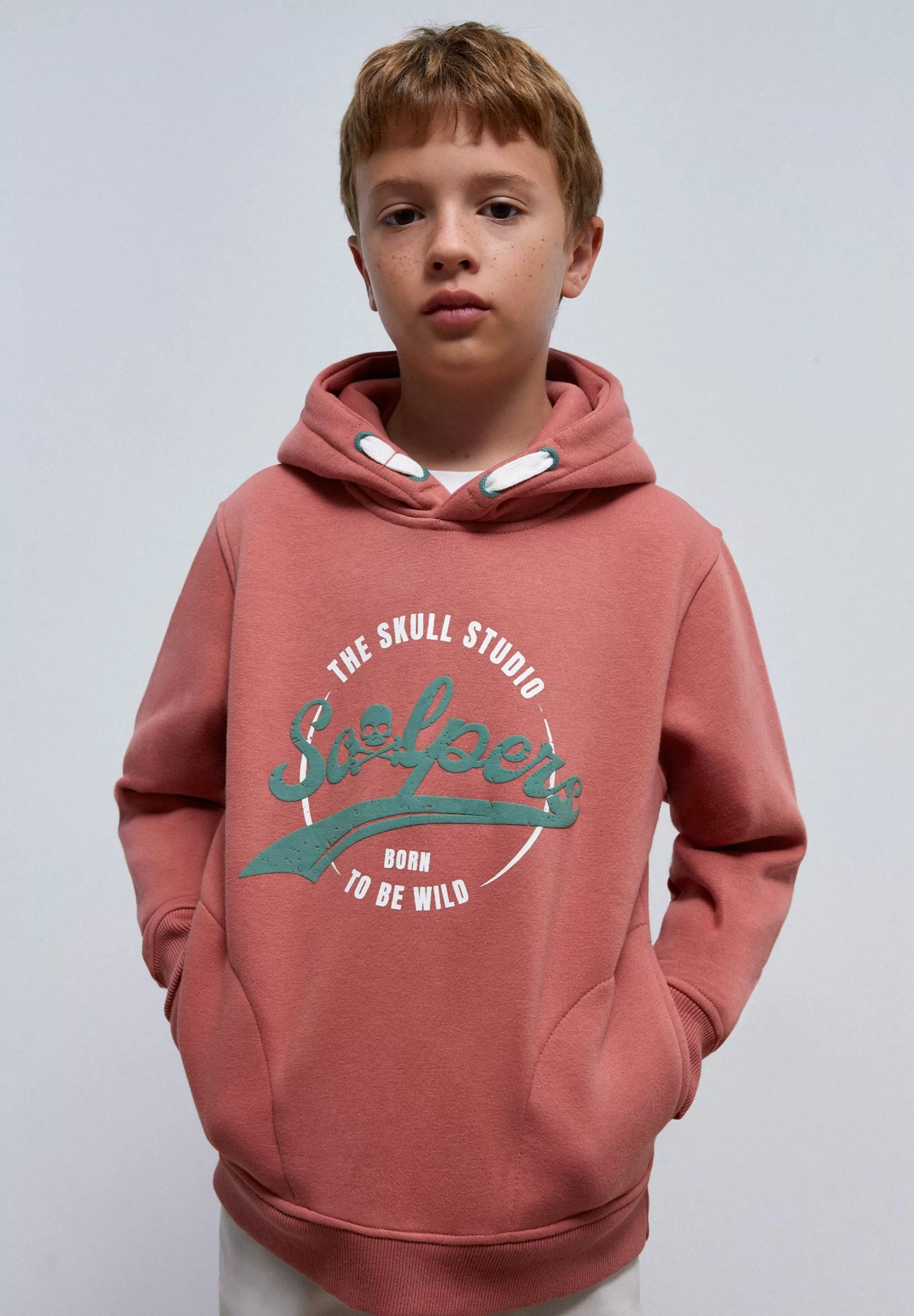 Sale Sudadera Capucha Print Relieve Niños Sudaderas