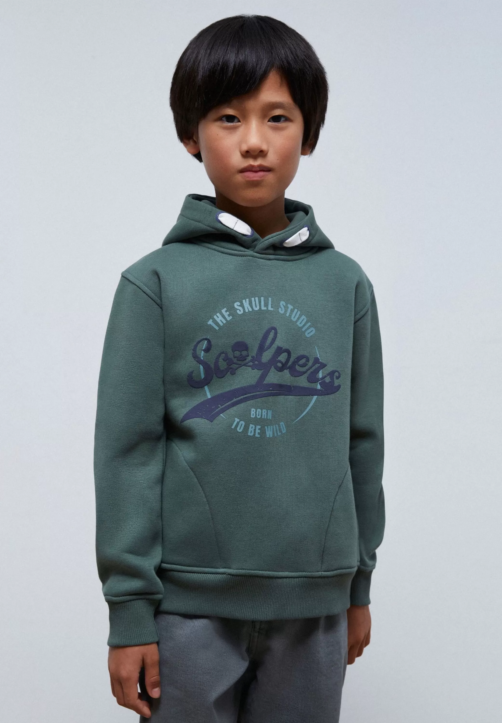 Shop Sudadera Capucha Print Relieve Niños Sudaderas