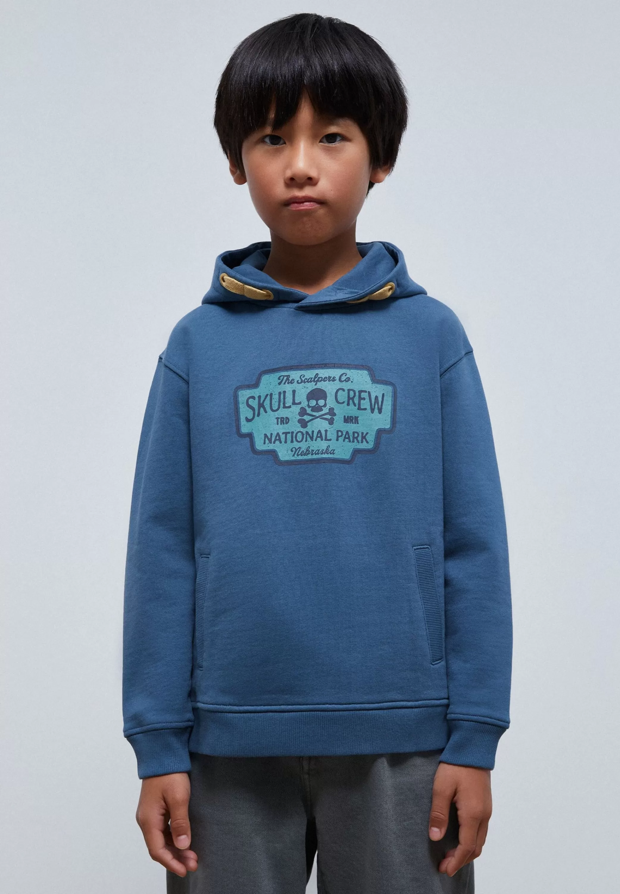 Outlet Sudadera Print Frontal Capucha Niños Sudaderas