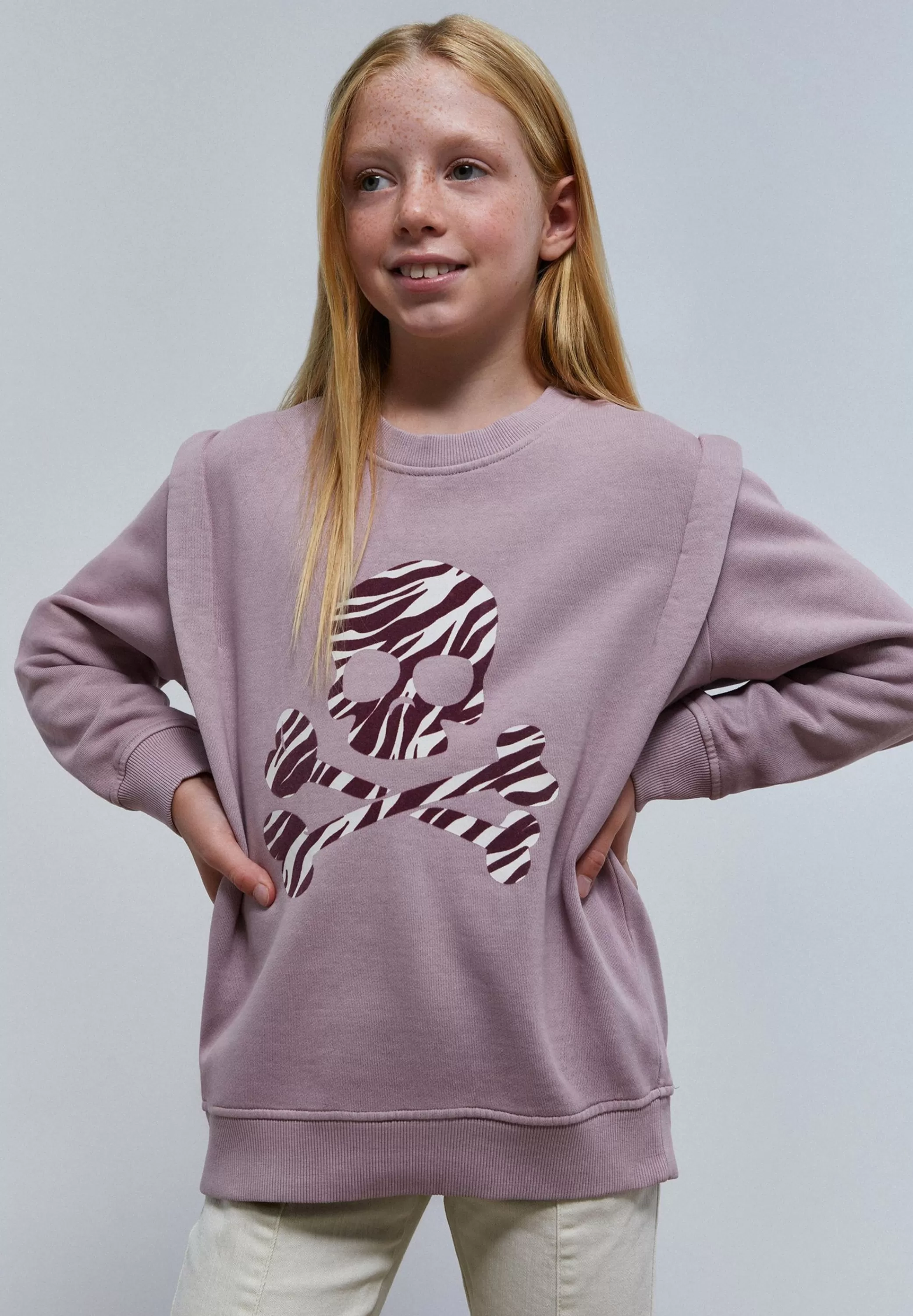 Best Sale Sudadera Zebra Pliegues Hombro Niños Sudaderas